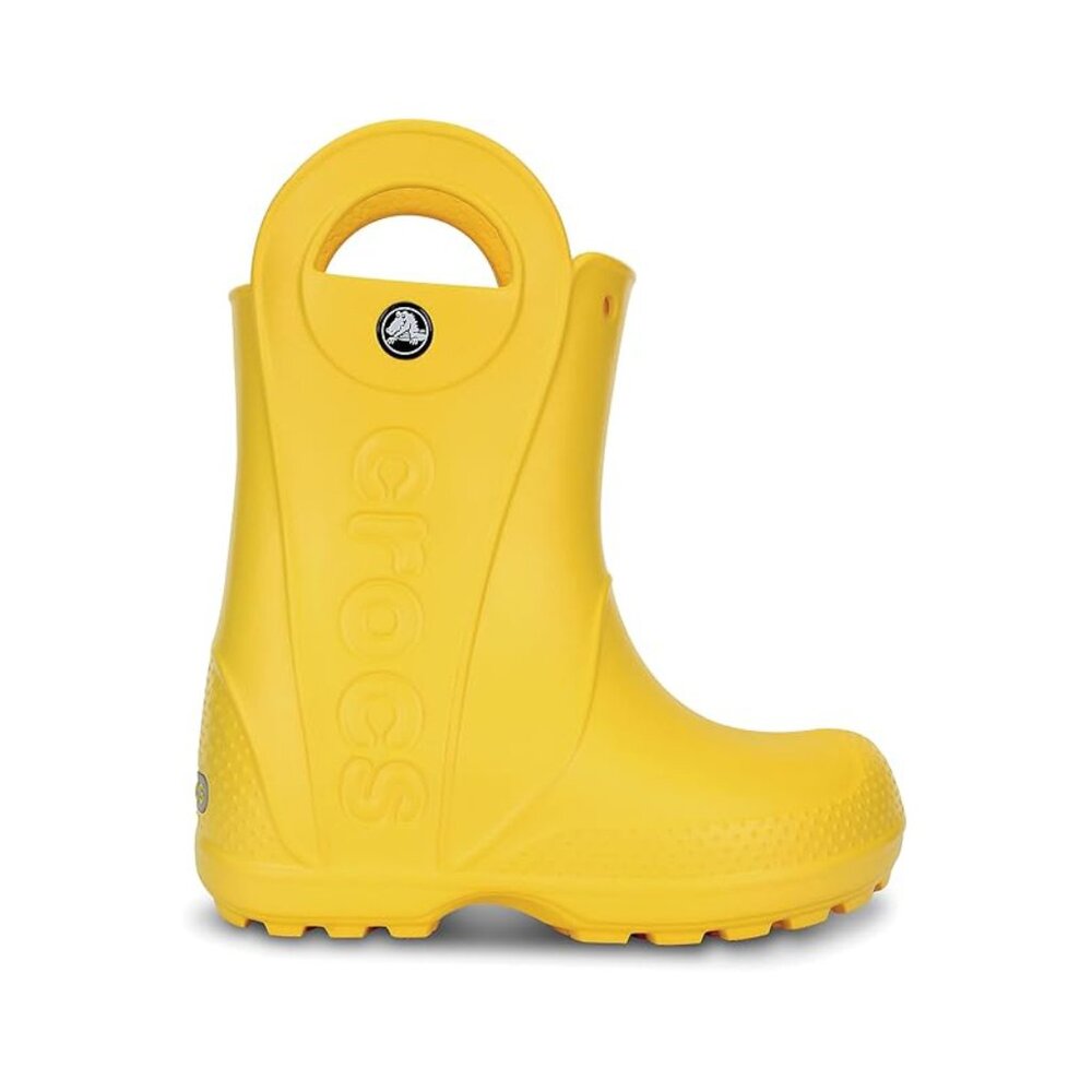 Crocs Unisex Kids "Handle It" Yellow Rain Boots - Size 3 - Picture 3 of 3